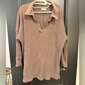 Waffle Knit Tunic Pullover we the free